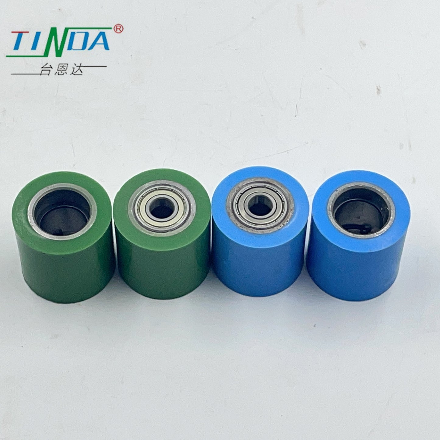 Vietnam Woodworking Machine Parts In Stock Standard High Durability Good Grip #45 Steel And Polyurethane shaft Wheels