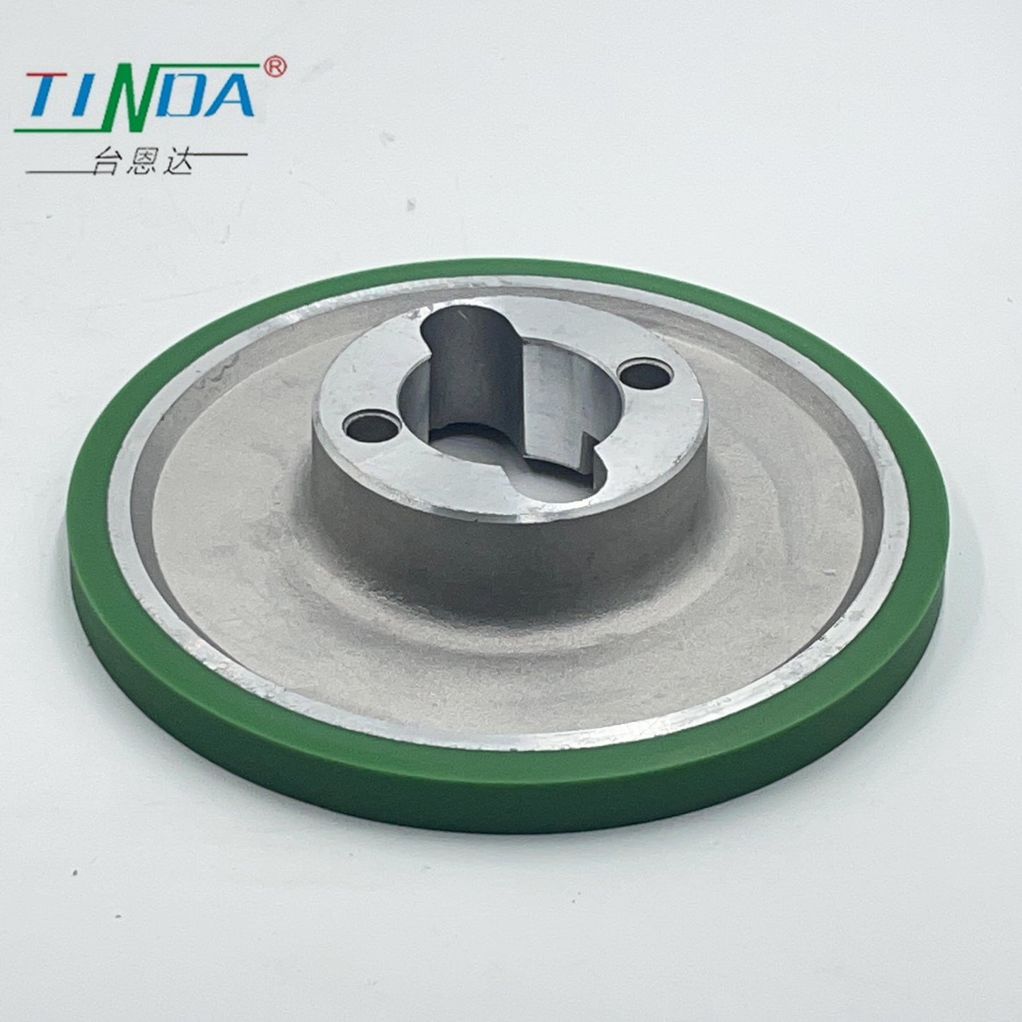 Russia Woodworking Machine Parts Steel And Polyurethane Hardness Good Grip Wear proof six Spindle rubber wheel