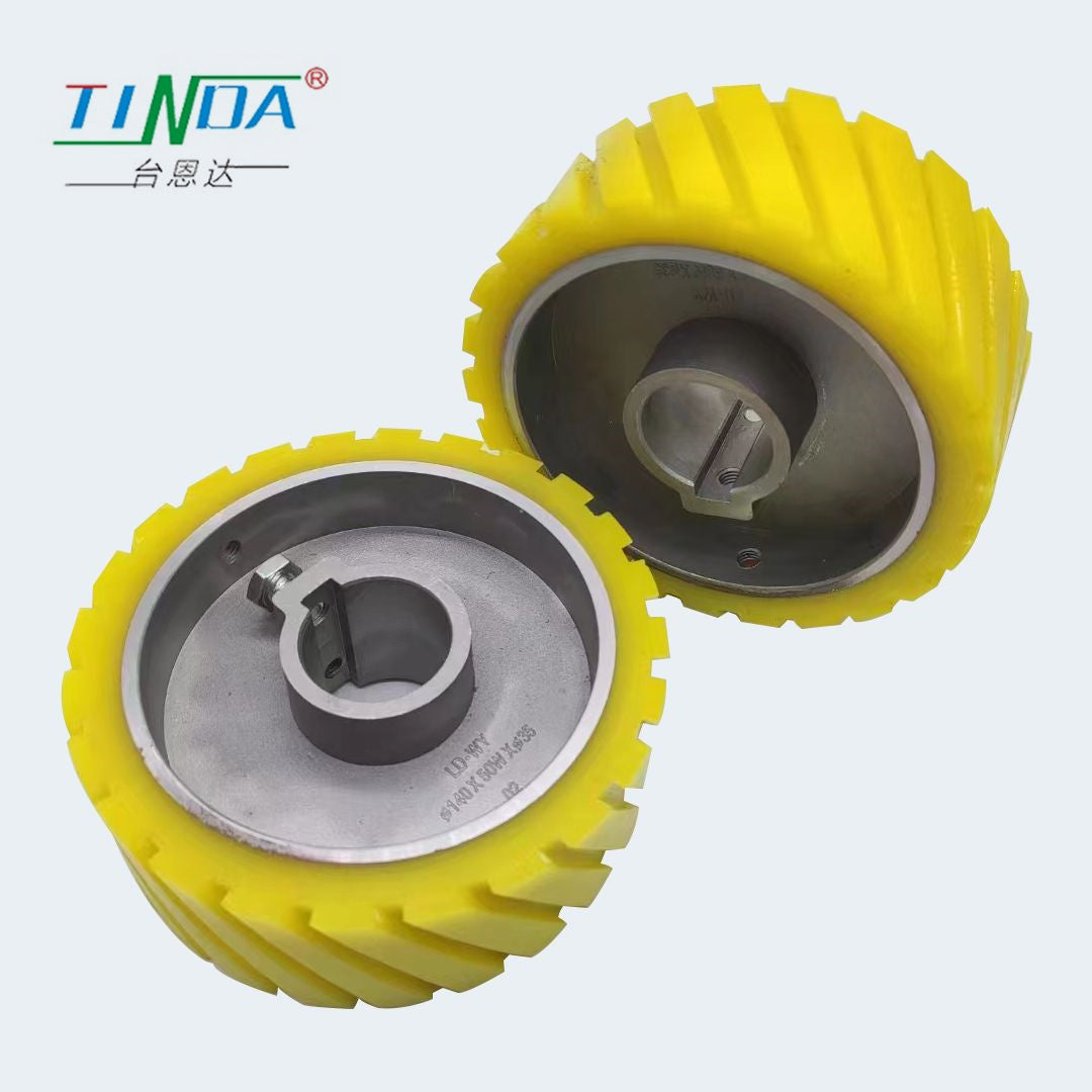 The United States Woodworking Profile Wrapping Machines Spare Parts PU Rubber Shaft Roller