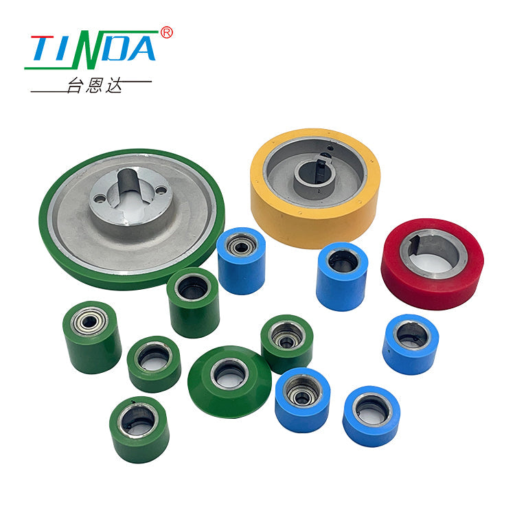 The United States Woodworking Profile Wrapping Machines Spare Parts PU Rubber Shaft Roller