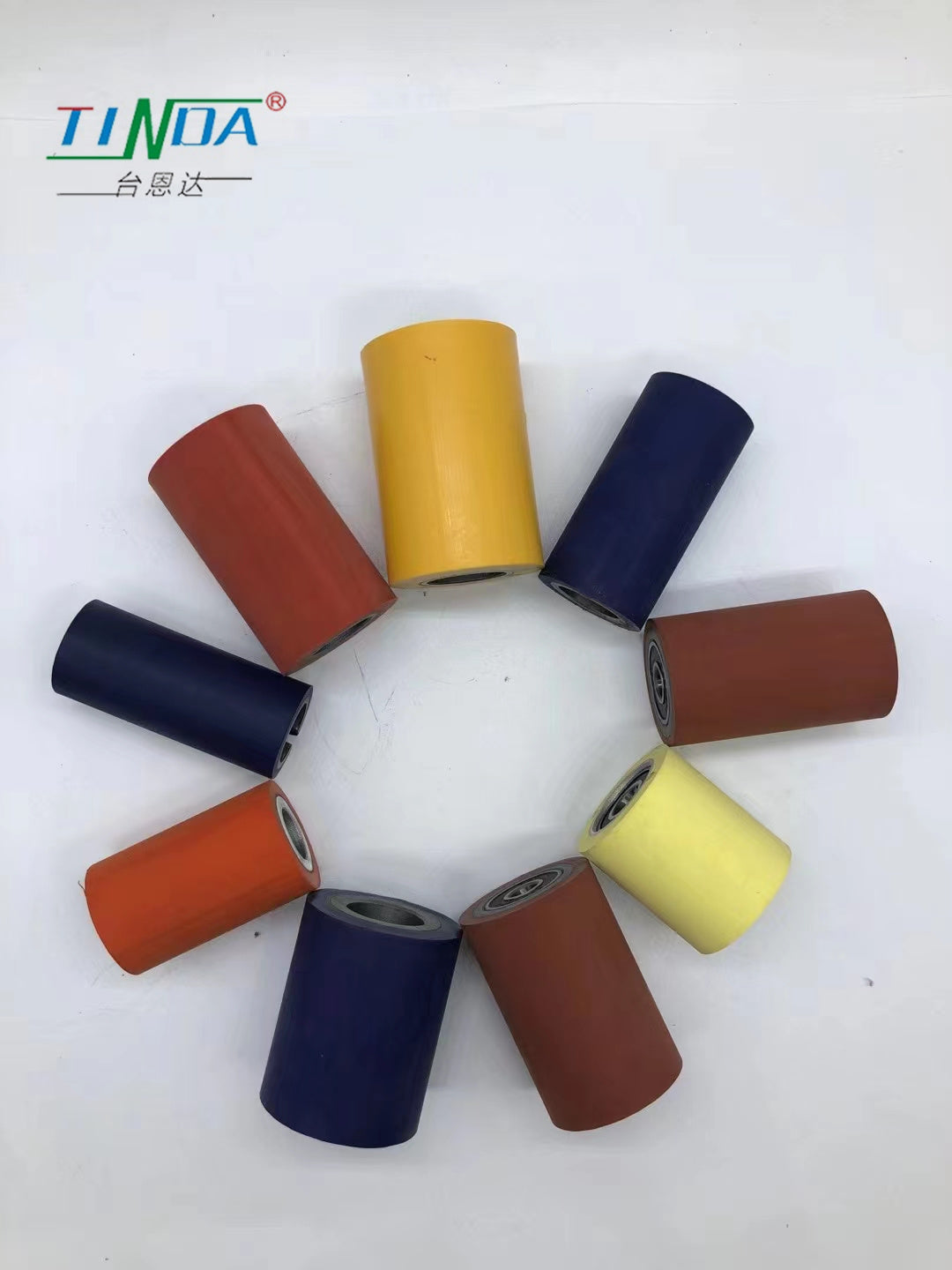Vietnam Woodworking Machine Parts In Stock Standard High Durability Good Grip #45 Steel And Polyurethane shaft Wheels