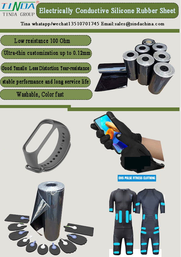 Customized high quantity Brazil ultra-Thin Customization Up To 0.12mm electrically Conductive Silicone Solid Sheet
