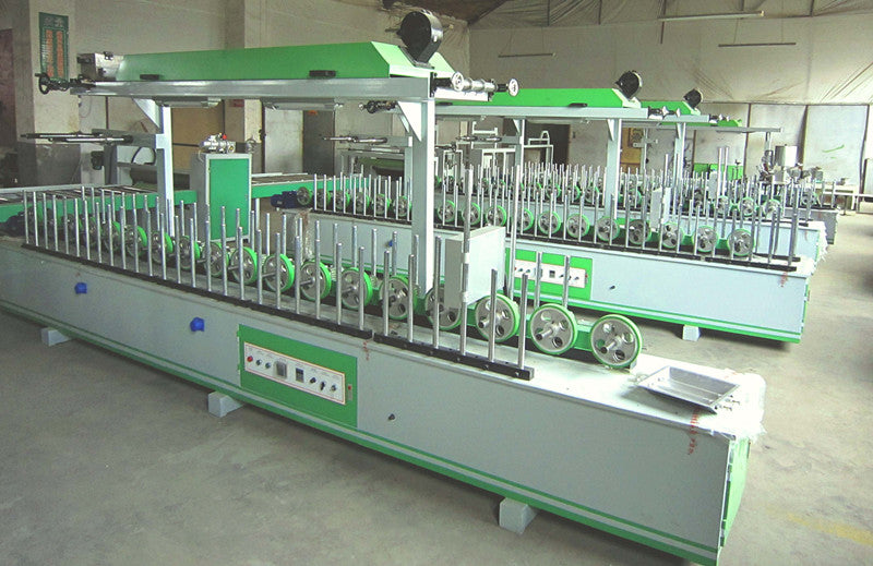 15 Years Professional Brazil Woodworking Plastic Paper Veneer Profile Wrapping Machines In Stock Pressing Wheels