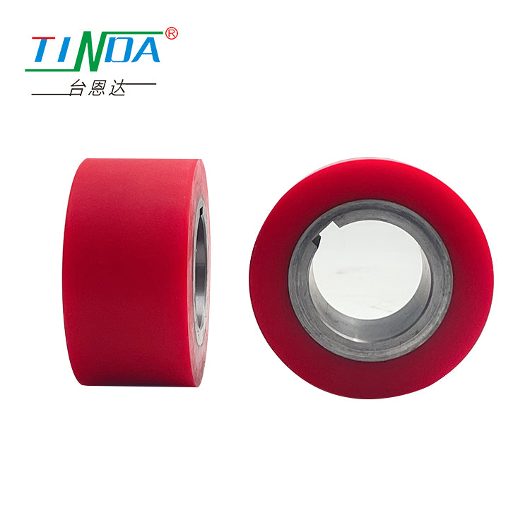 Hot Sale United Kingdom Profile Wrapping Machines Parts long Service Life pressing polyurethane Rubber Wheels
