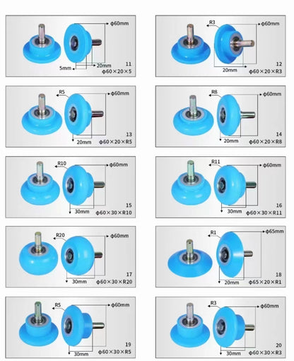 Hot Sale Indonesia Woodworking Veneer Edge Sealing Machine High Durability Wear proof Pressing Silicone rubber wheels